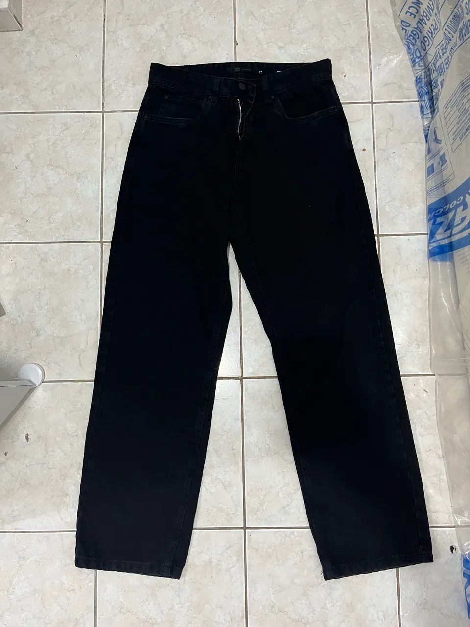 CALÇA BAGGY C&A Nº 38 PRETA