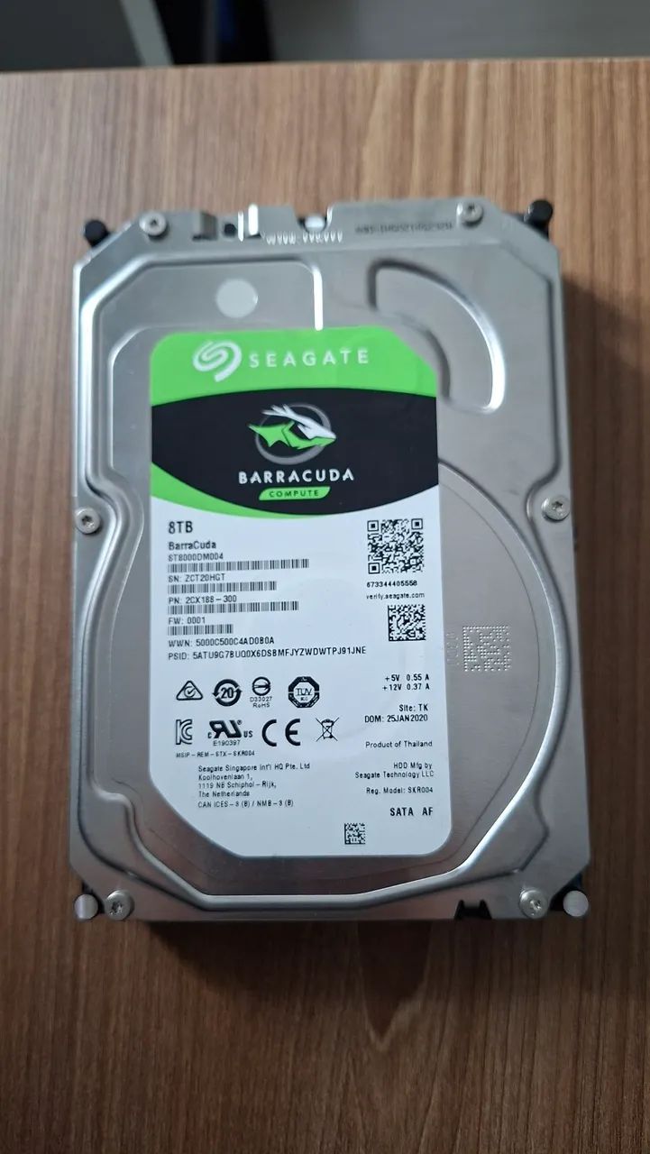 HD 8TB Seagate Barracuda Sata