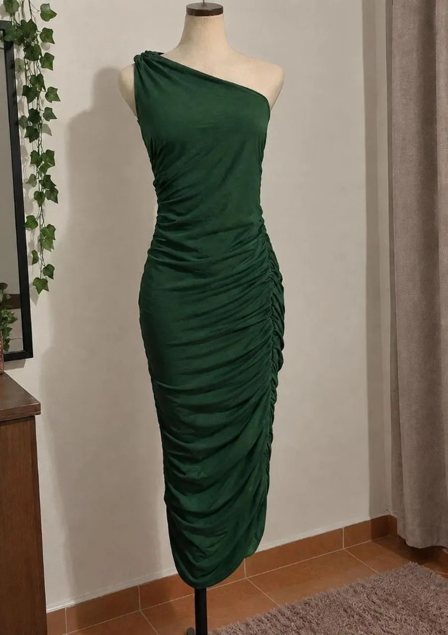 ? Vestido Verde Drapeado | Pouco Usado | R$ 60