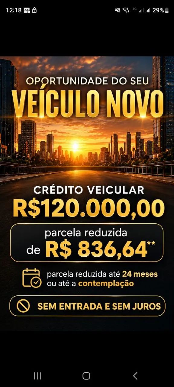 Adquira seu carro novo sem juros