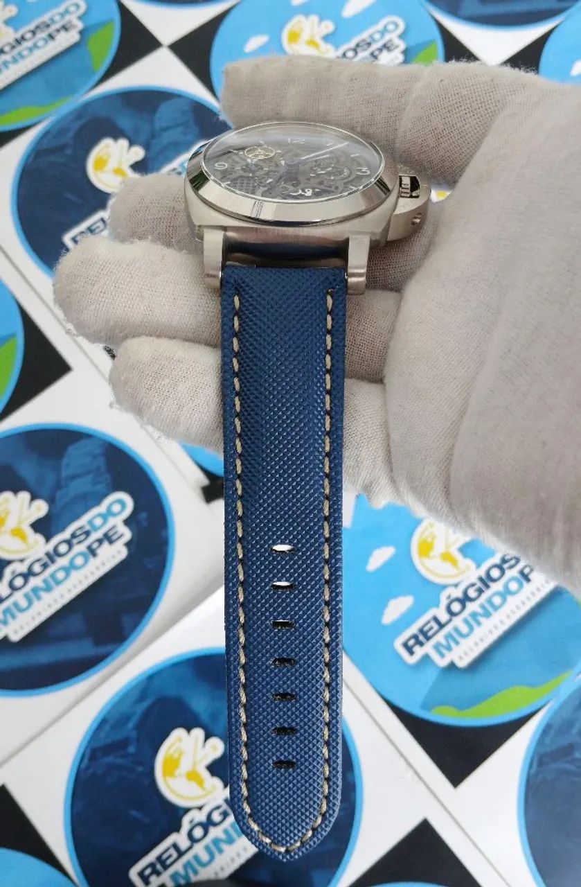 RELÓGIO PANERAI LUMINOR MARINA AUTOMÁTICO ESQUELETO  - Foto 3