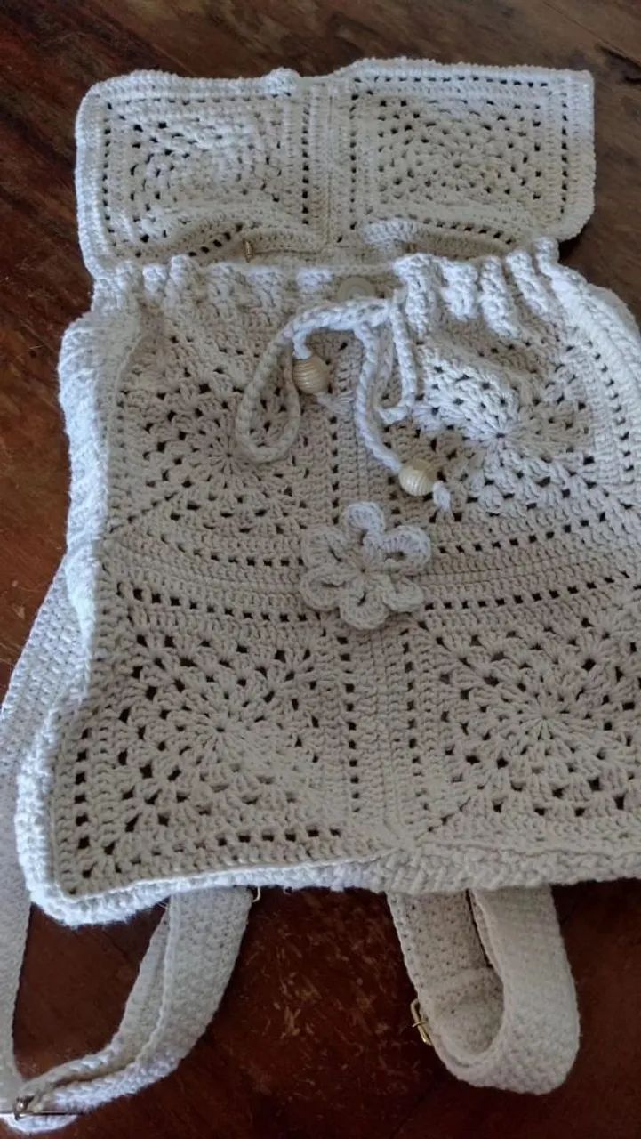 Mochila em crochê  - Foto 2