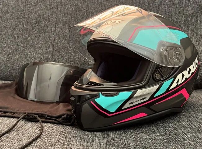 Capacete Axxis Draken Wind | 2 Viseiras + Capa