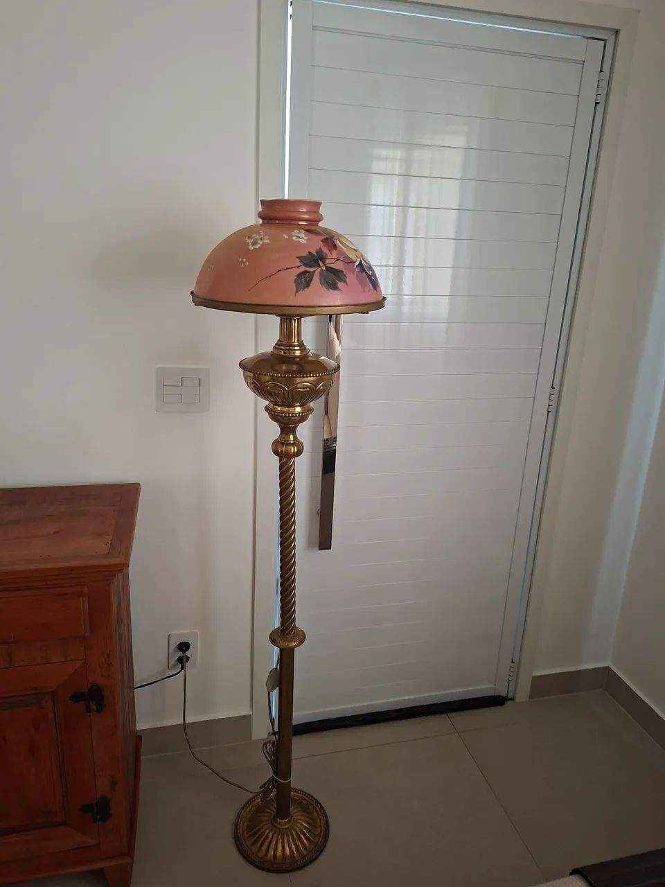 Abajur antigo em bronze  - Foto 4