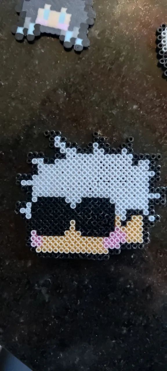 Chaveiro/Imã anime hama perler beads - Foto 3