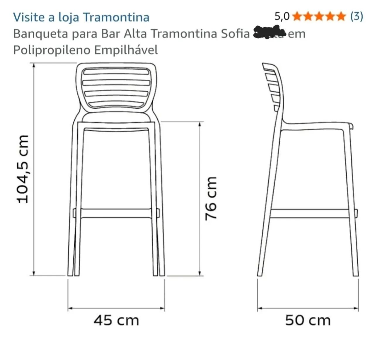 MESA e BANQUETAS (TRAMONTINA)  - Foto 5