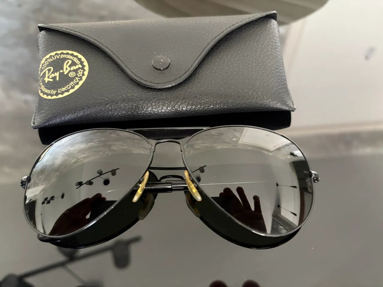 OCULOS ORIGINAL RAY BAN AVIADOR PRETO 
