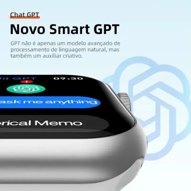 Smartwatch Mini HW X MINI Howear Preto 7 Pulseiras Feminino / infantil Chat Gpt  - Foto 3