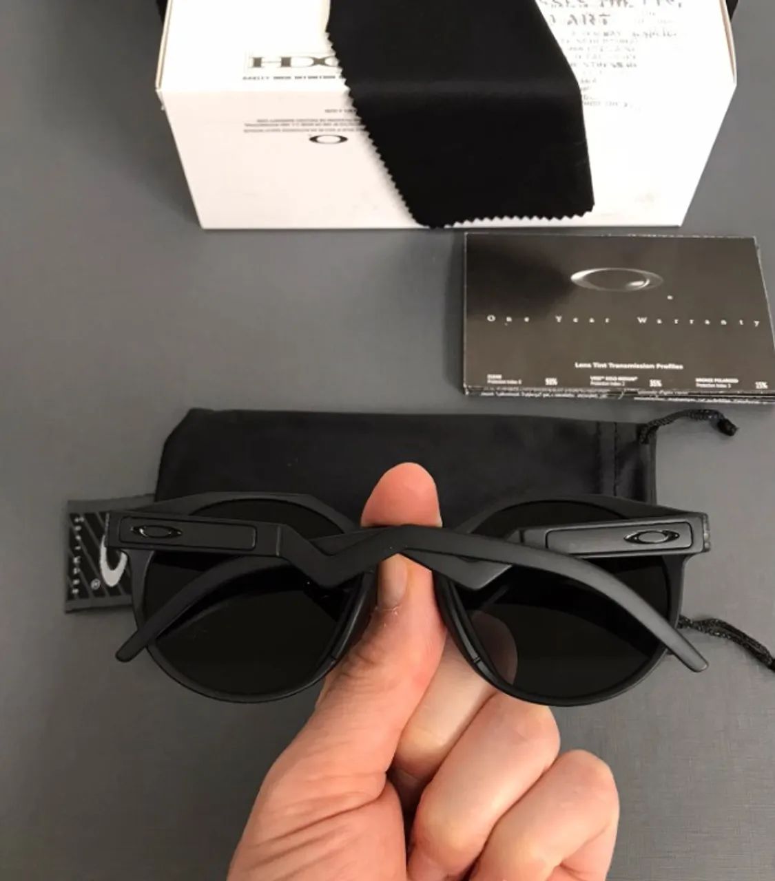 óculos de sol oakley hstn black  - Foto 3