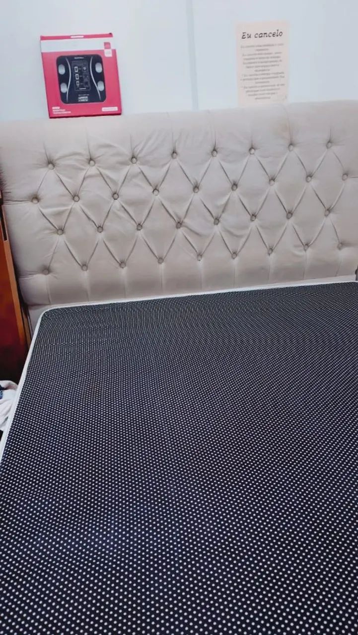 Cama box de casal, com colchão e cabeceira - Foto 5