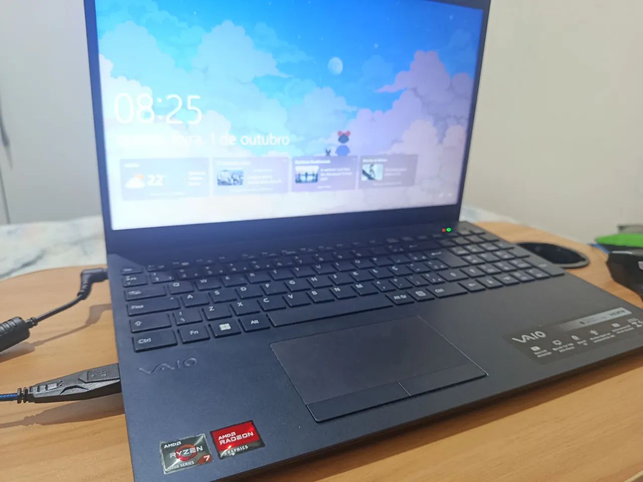 Notebook vaio Ryzen 7 24gb