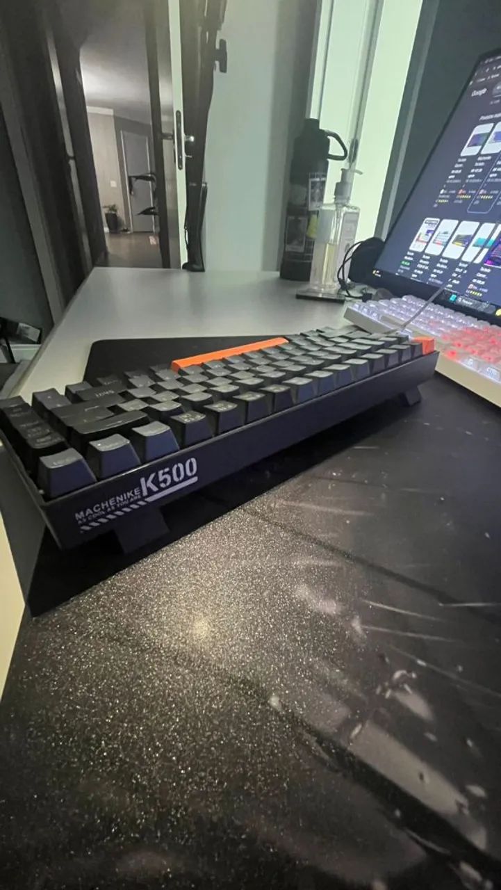 Teclado mecânico games K500a-b84 75% switch Red hotswap - Foto 3