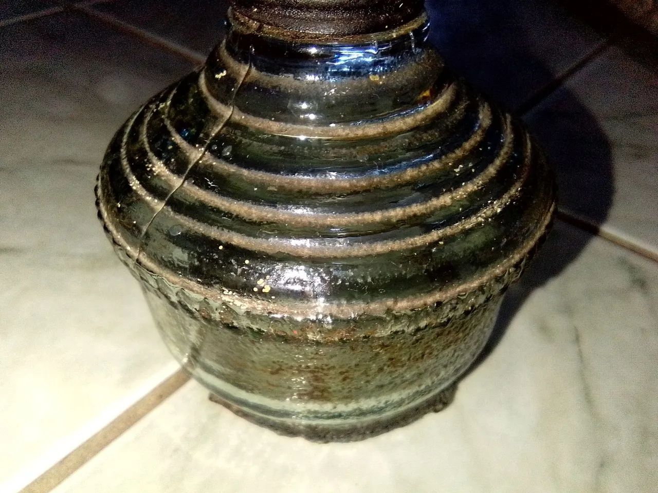 FOGAREIRO ANTIGO A ÁLCOOL - BASE DE VIDRO | PEÇA VINTAGE ORIGINAL - Foto 3