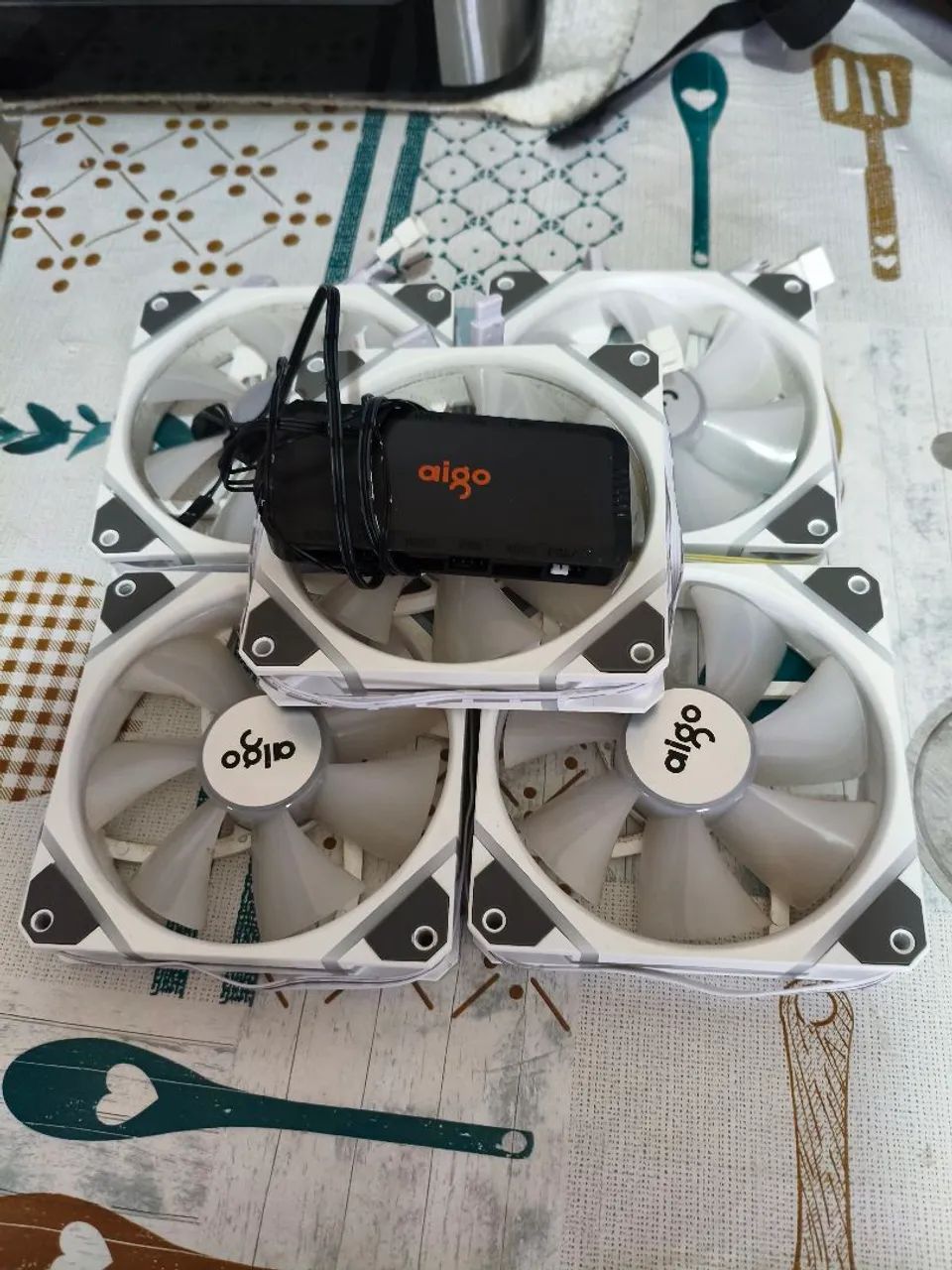 Kit 5 fans AM12 PRO AIGO - Foto 2
