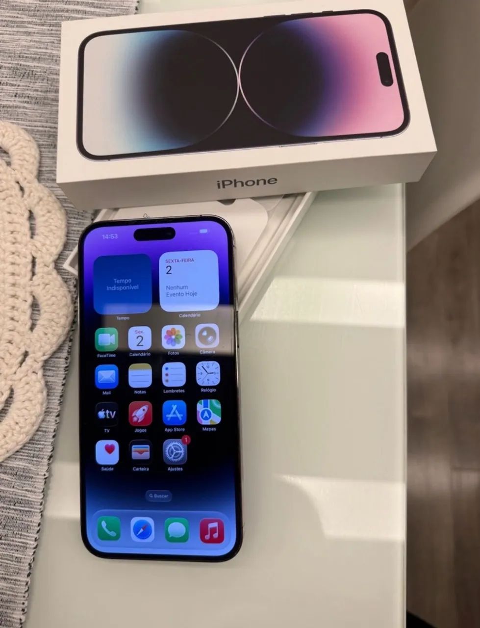 14 pro max roxo profundo 128 gb  - Foto 4