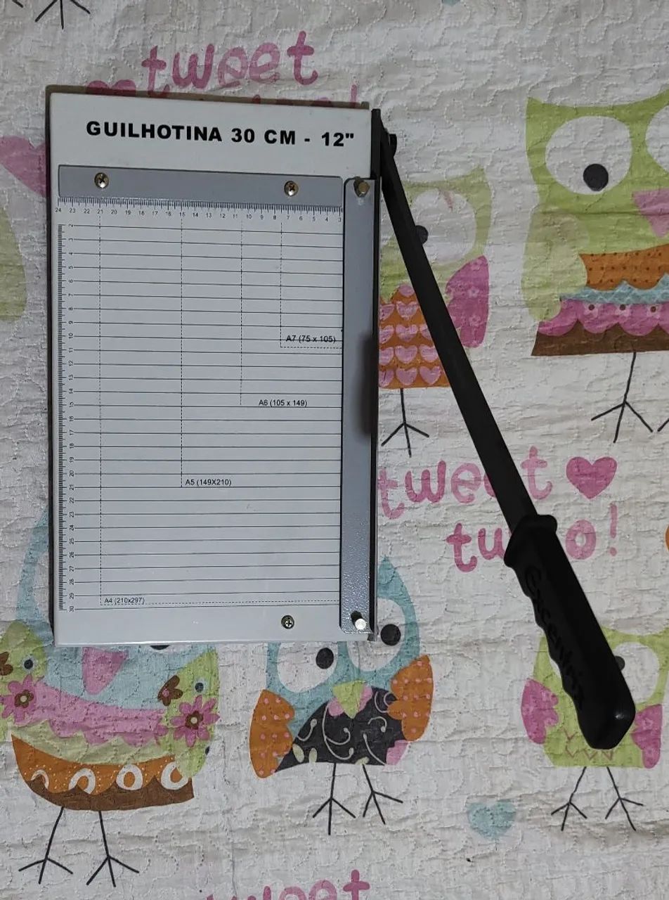 Guilhotina Profissional em açob30 cm p/ 10 folhas Excentrix