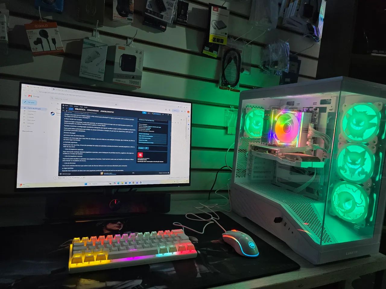 PC Gamer Ryzen 7 Full white  - Foto 4