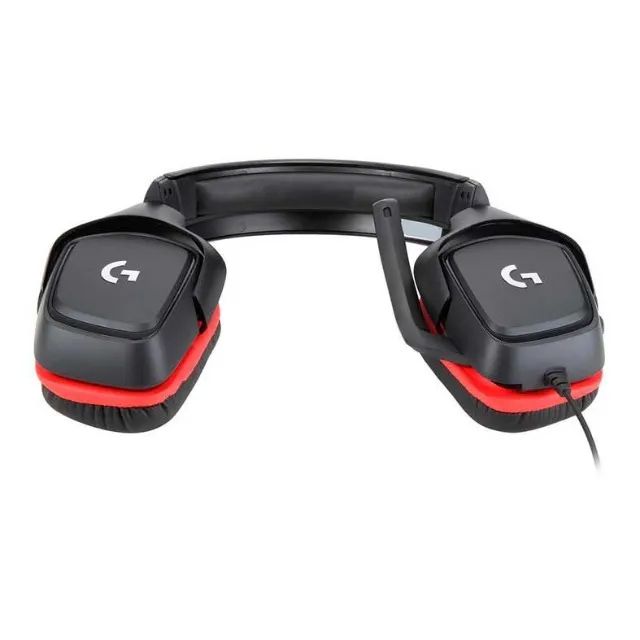 Headset Gamer Logitech G332 PC PS4 Xbox One Preto e Vermelho - Foto 5