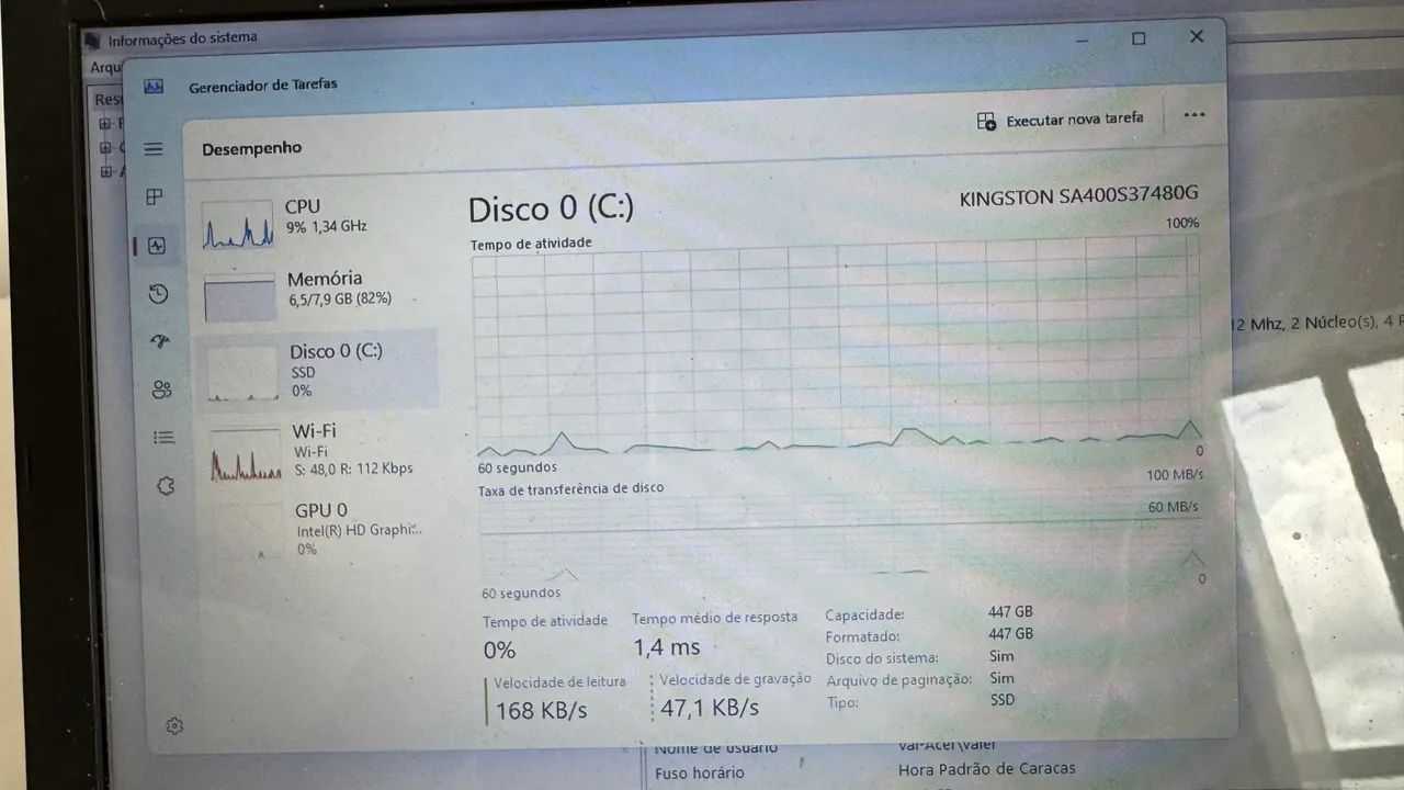 Notebook Acer com SSD 500 i5 com mochila  - Foto 5