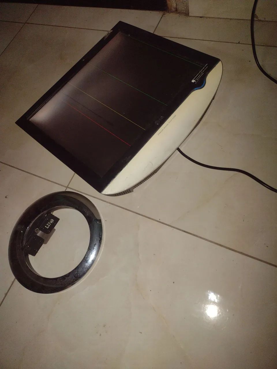 Monitor LG Com Defeito!!!! Tela queimada 