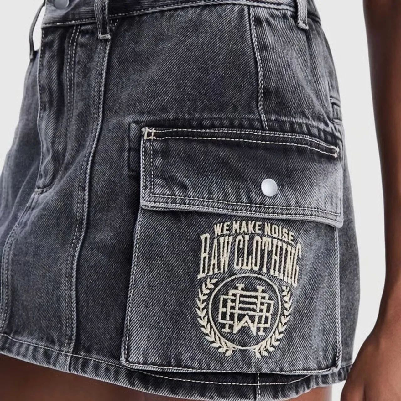 Saia Jeans Cargo Baw Clothing - Foto 4