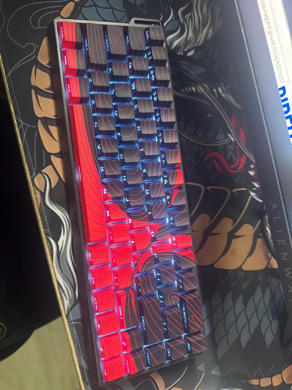 Teclado Win 68 He Max Magnético 1 mês de uso com Caixa 