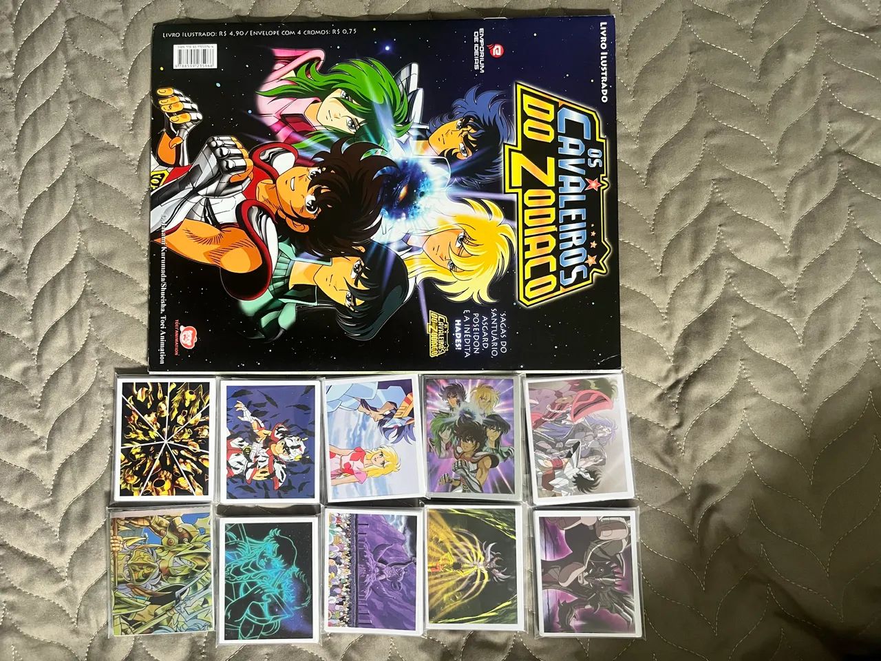 Álbum cavaleiros do zodíaco completo p colar - Hobbies e coleções