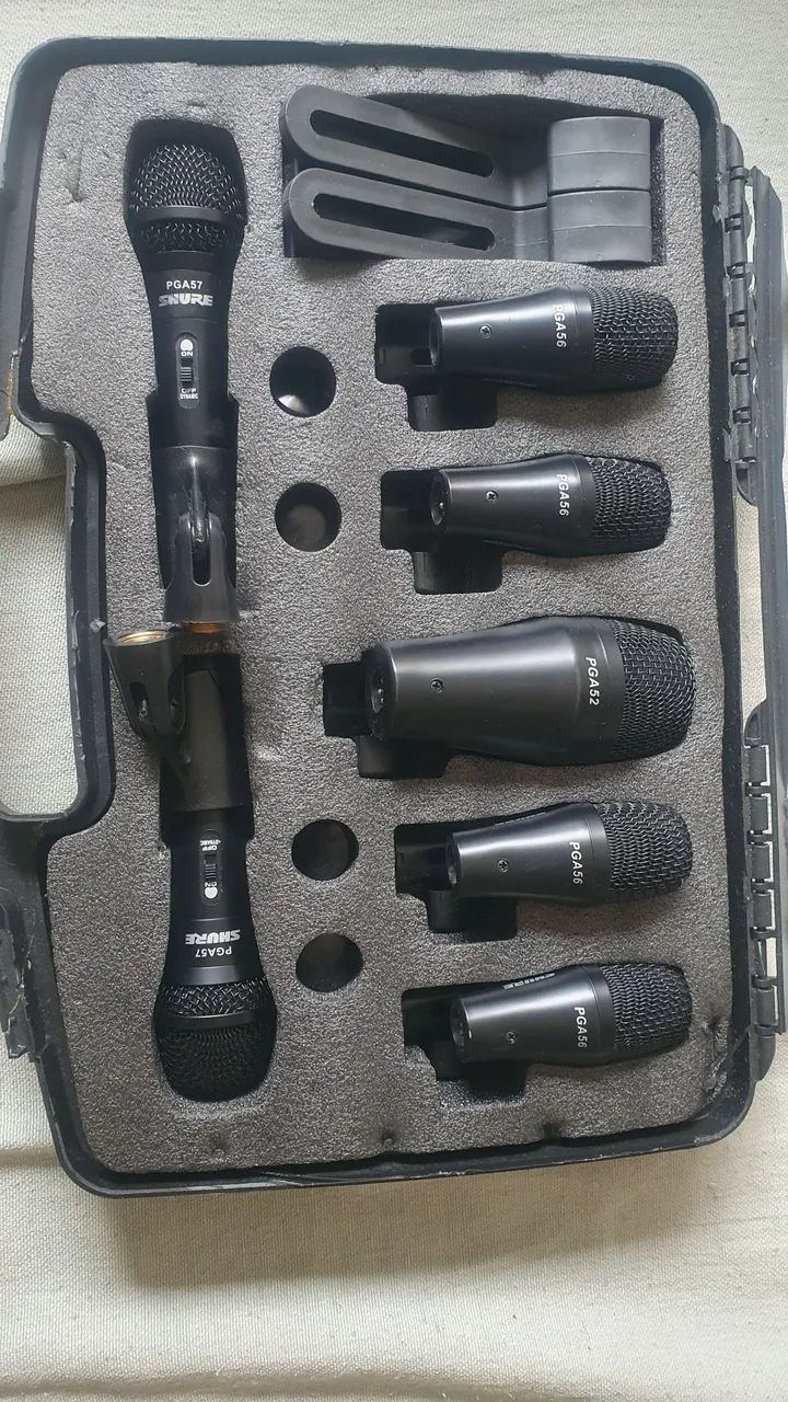 Microfones Shure para Bateria
