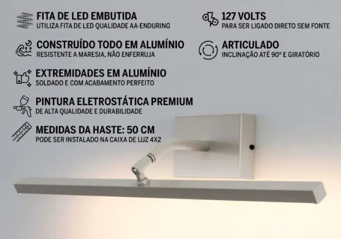 Arandela Retangular Fit - Foto 4