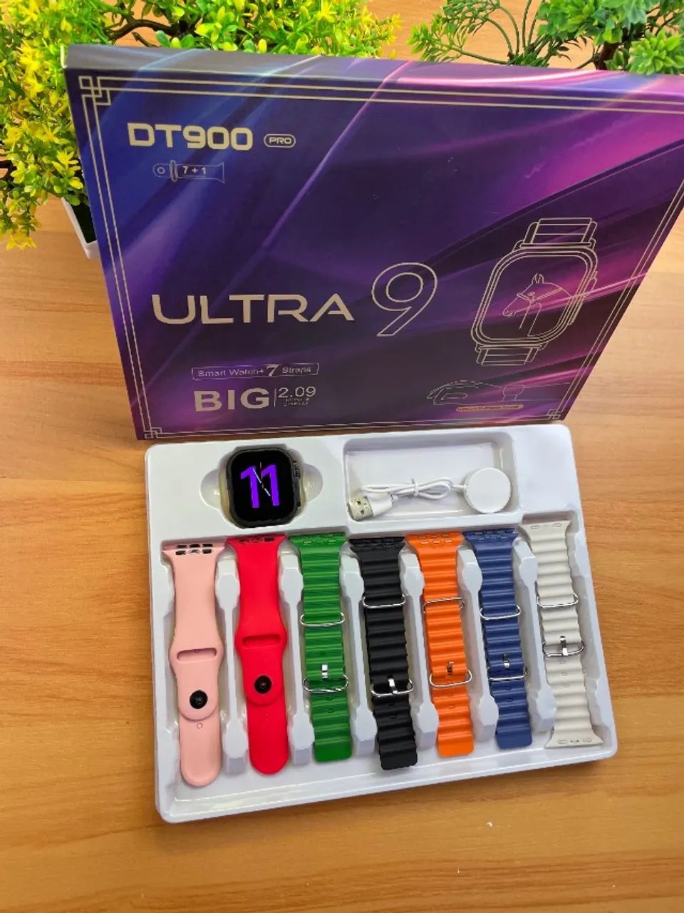 Relógio 7 Pulseiras Ultra 9 Pro - Foto 3