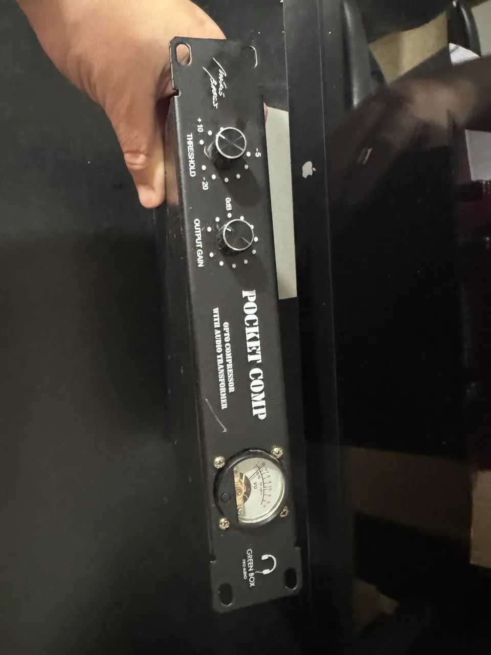 Compressor Óptico Analógico Mono com Transformador de Áudio - Green Box Pro Audio