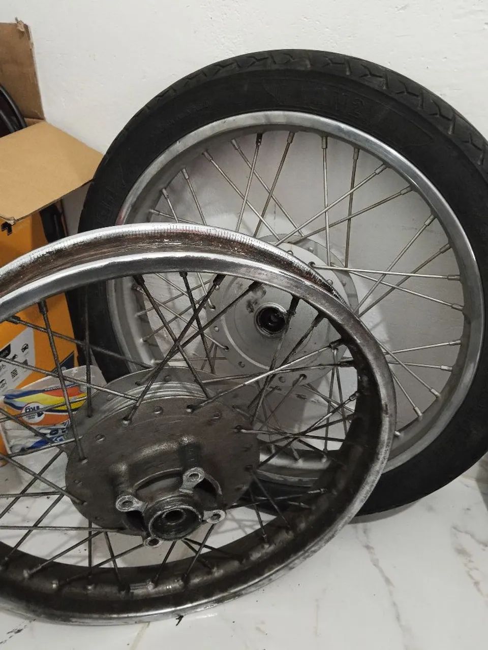 Par de rodas cg 125