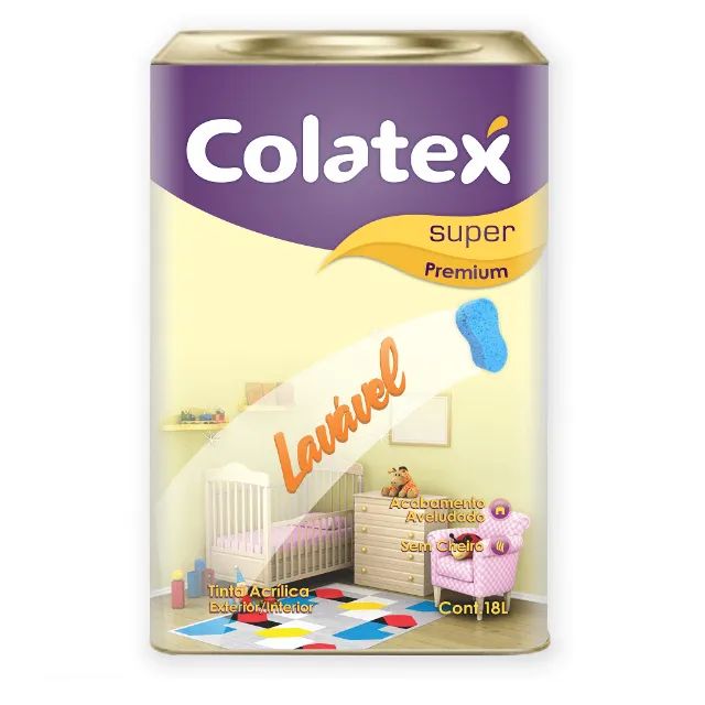 Tinta Semi Brilho Externa 18L Lavavel Branco Neve Colatex
