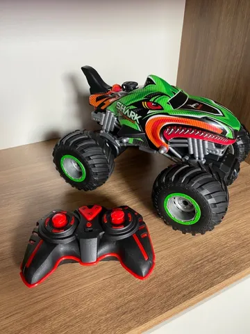 Monster Jam Controle Remoto Anda Em Qualquer Terreno Tubarão