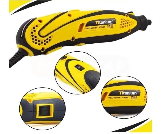 Micro retífica elétrica 130w 220 volts - Foto 2