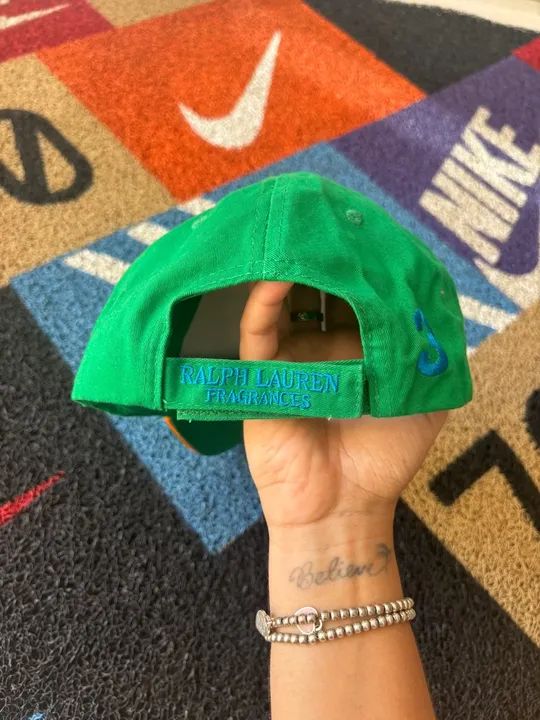 Boné Polo Ralph Lauren Verde - Tamanho Único - Foto 3