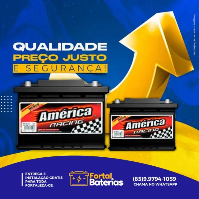 America 60ah Para Carros