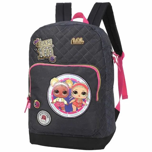 Mochila Juvenil Lol Preto Luxcel