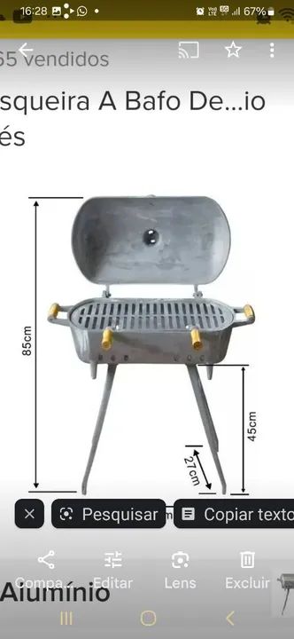 Churrasqueira aluminio fundido - Foto 4