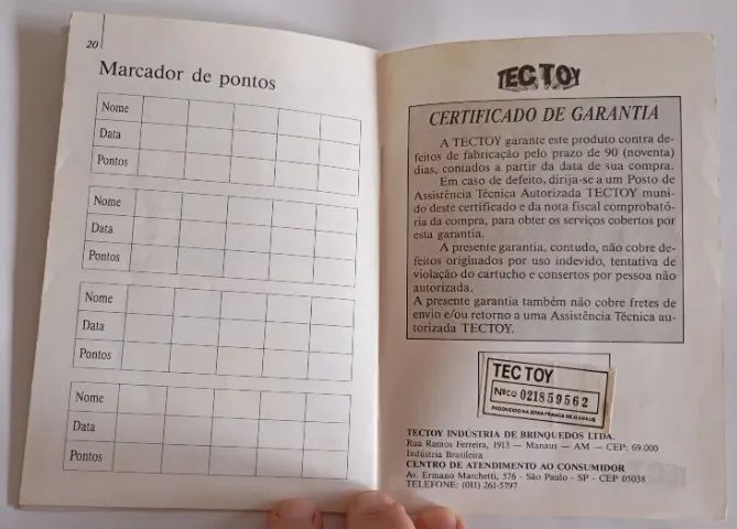 Manual Do Jogo Shinobi Master System Tec Toy - Foto 4