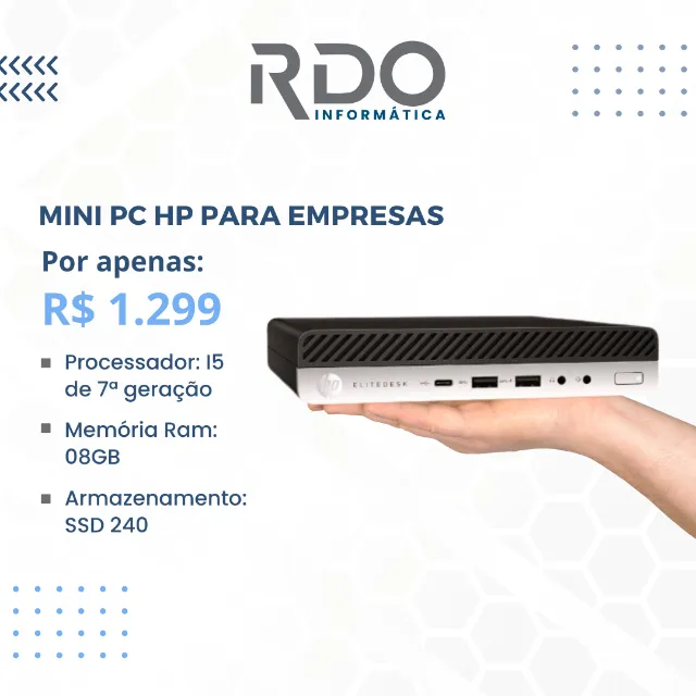 Mini PC I5 HP < Moderno e Compacto!