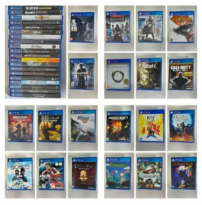 Ps4 +2 Controles +20 Jogos - Foto 2