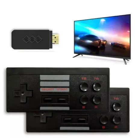 Vídeo game retrô com 620 jogos e 2 joystick sem fio  - Foto 2