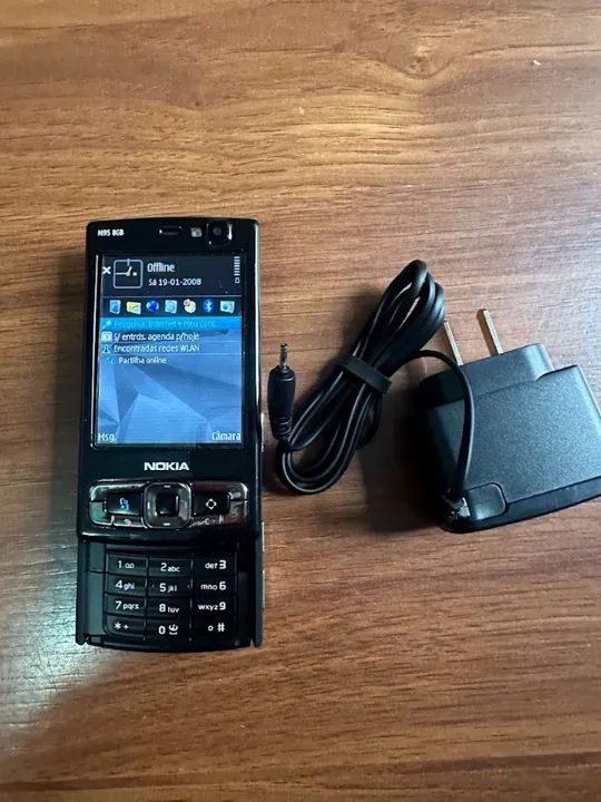 celular nokia n95 desbloqueado ligacões de voz mensagens sms perfeito - Foto 3