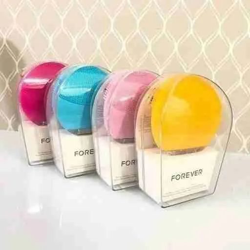 Esponja elétrica massageador forever limpeza facial - Foto 3