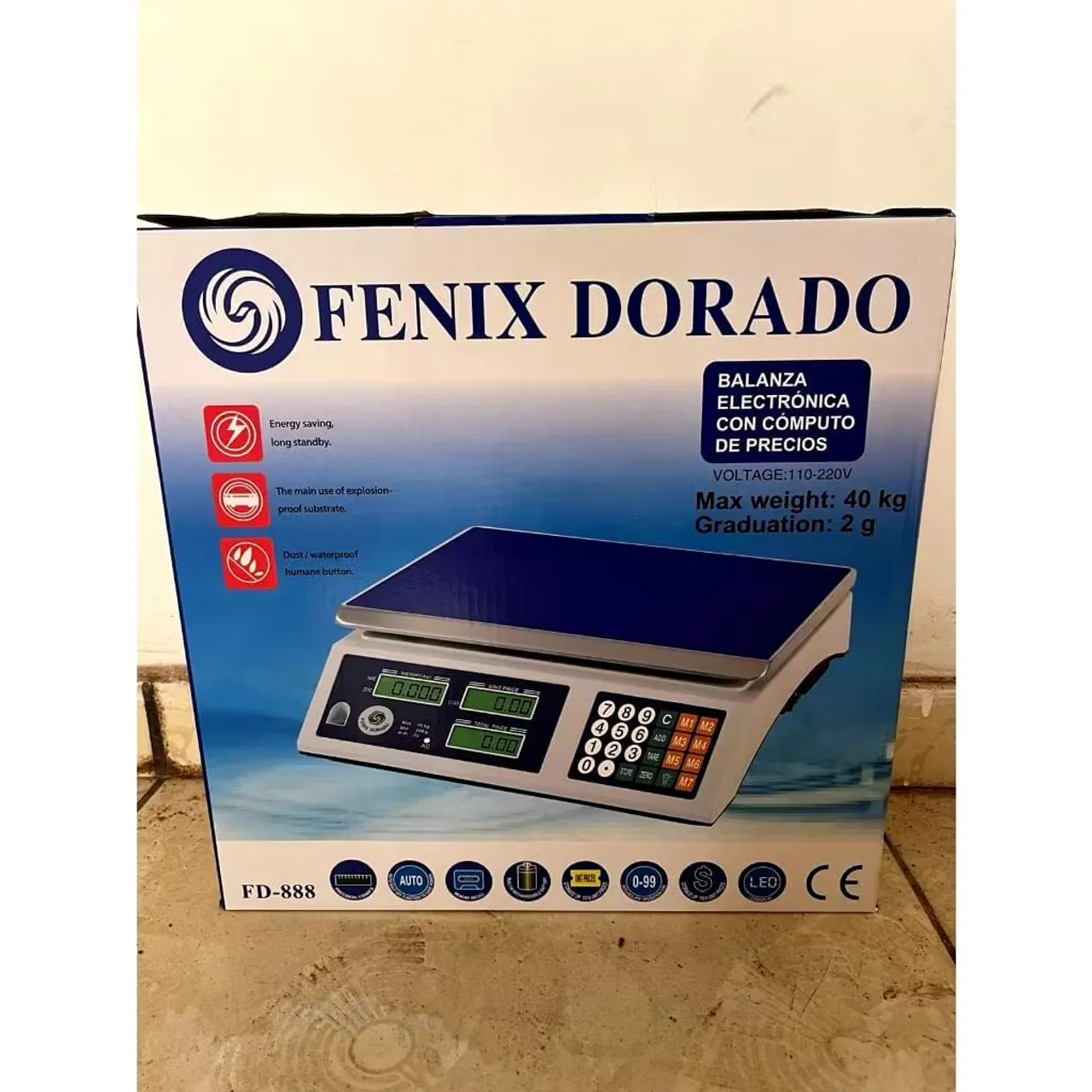 Balança digital 40 kg com bateria Recarregável