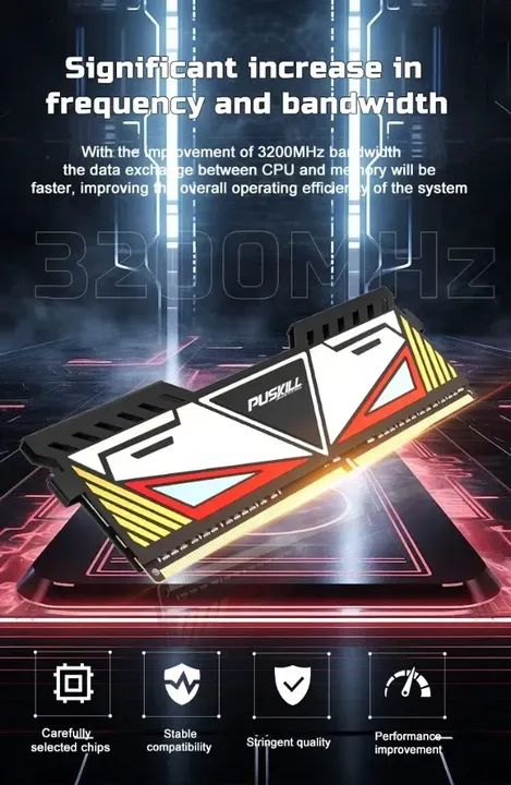 Memoria Ram Puskill 8gb 3200mhz Lacrada(Entrega Gratuita) - Foto 2