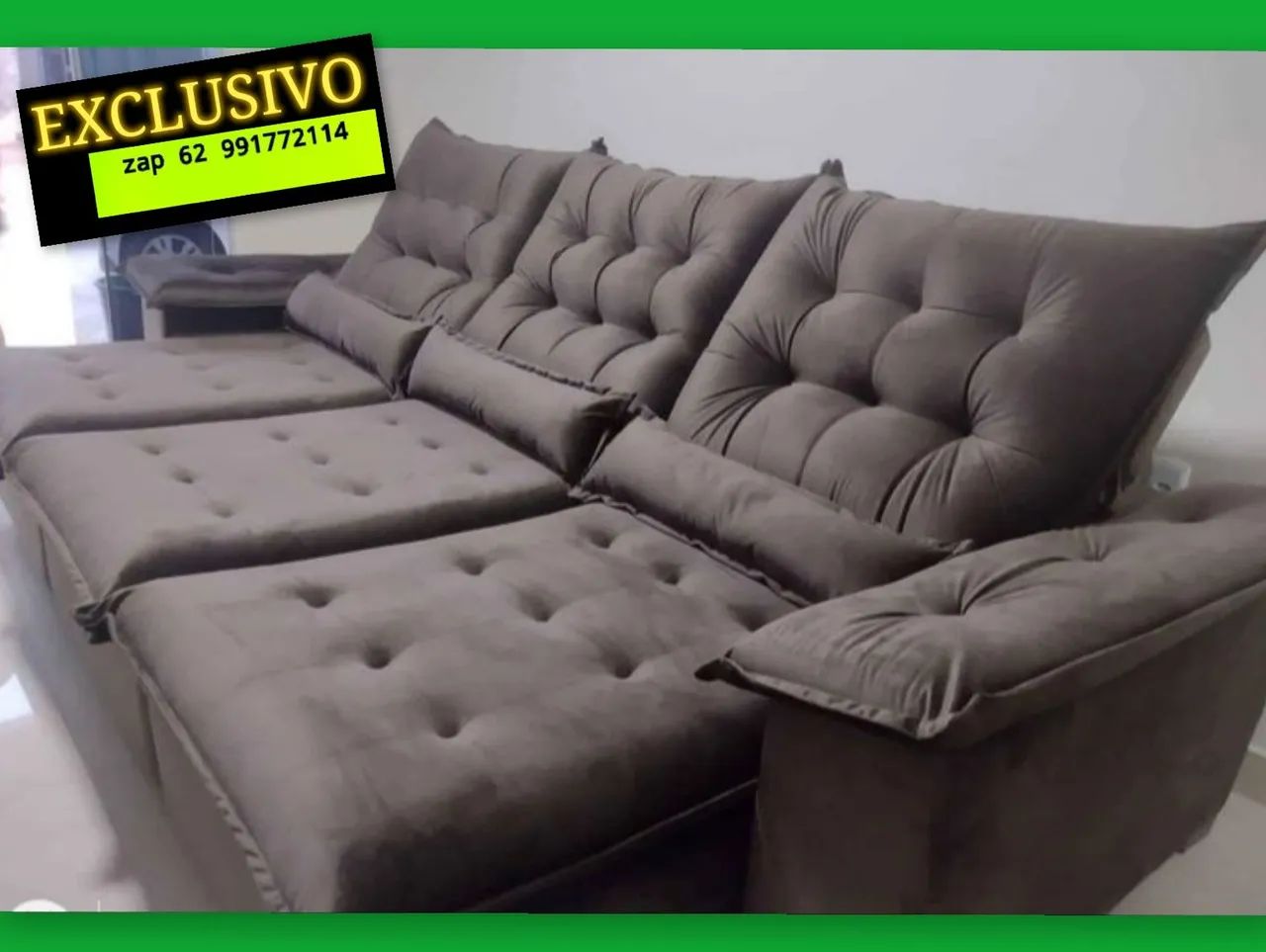 Sofá Retrátil E Reclinável 2.90 Largura  - Foto 3