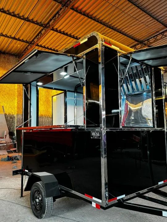 Trailer food truck loja móvel de fábrica - Foto 4