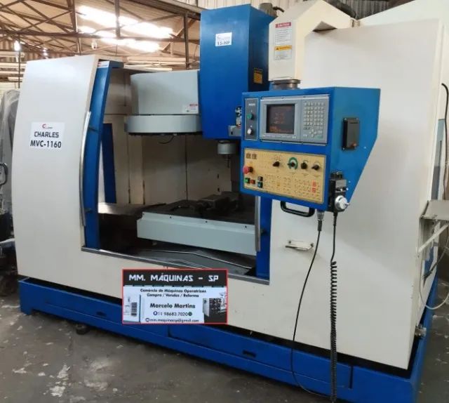 centro de usinagem charles MVC-1160 mesa 1200x600 comando mitsubishi m60series - Foto 6